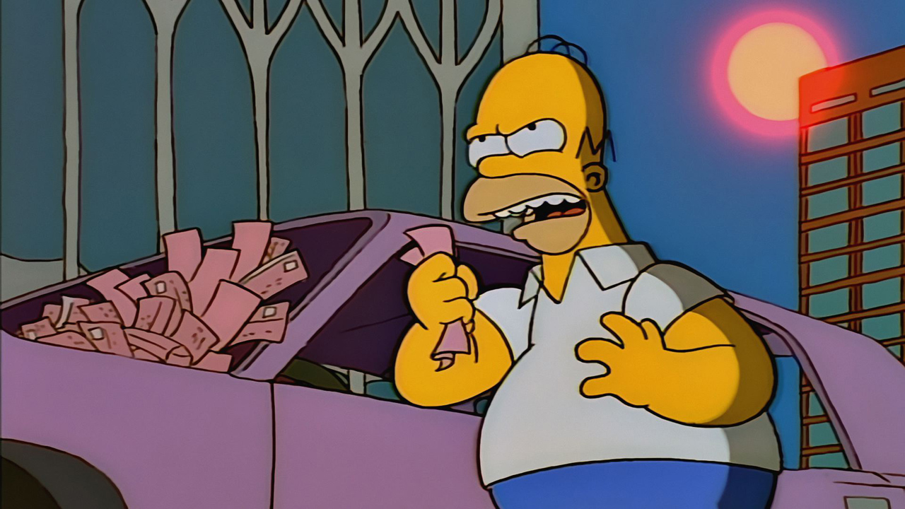Homer wants to fight a new york city parking ticket