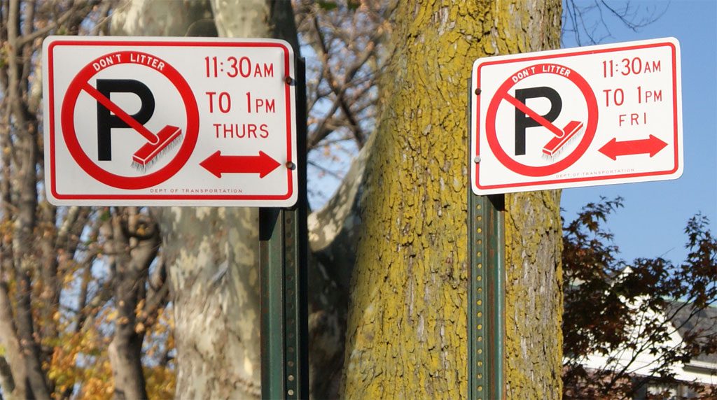 NO Parking ASP Street Sign