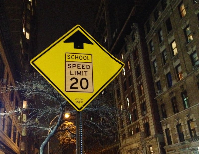 Always drive safely in a school zone