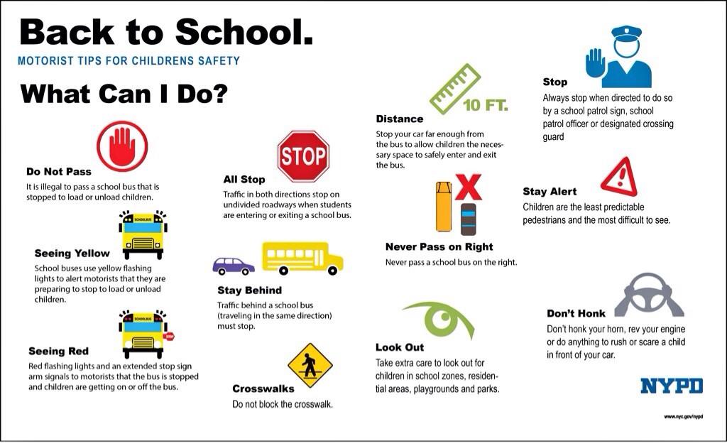 school bus safety tips